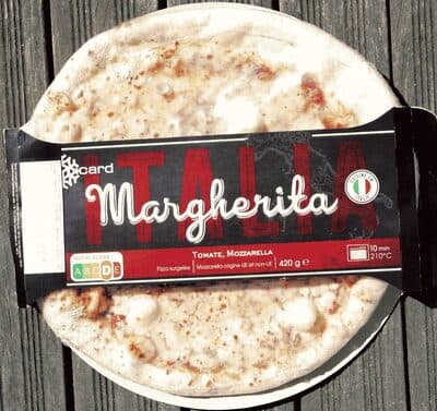 Pizza Margherita tomate, mozzarella