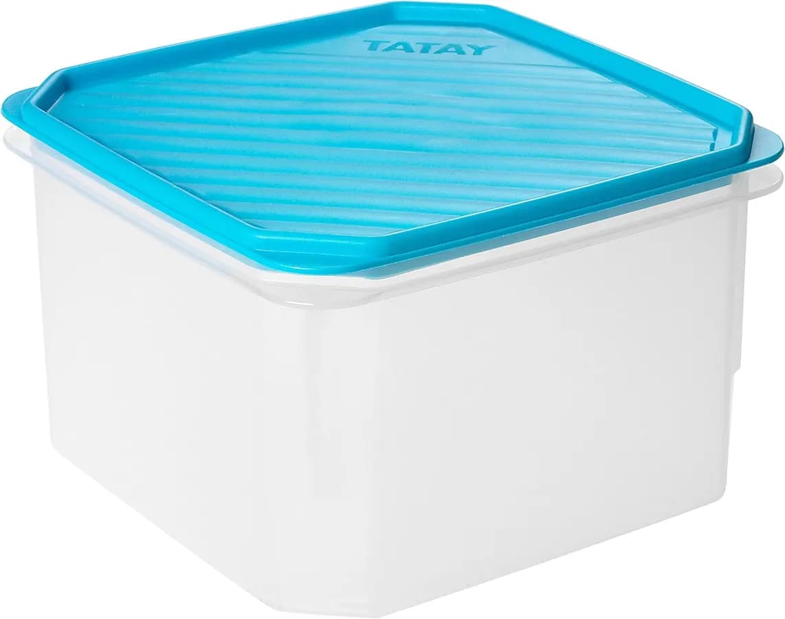 Boîte Alimentaire 2,9L Sans BPA Bleu 18,5x18,5x12,2cm