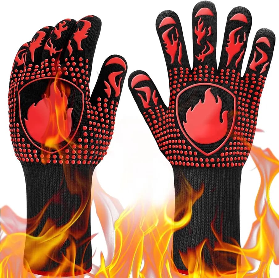 Gants de Barbecue, Gants Four Anti Chaleur Jusqu