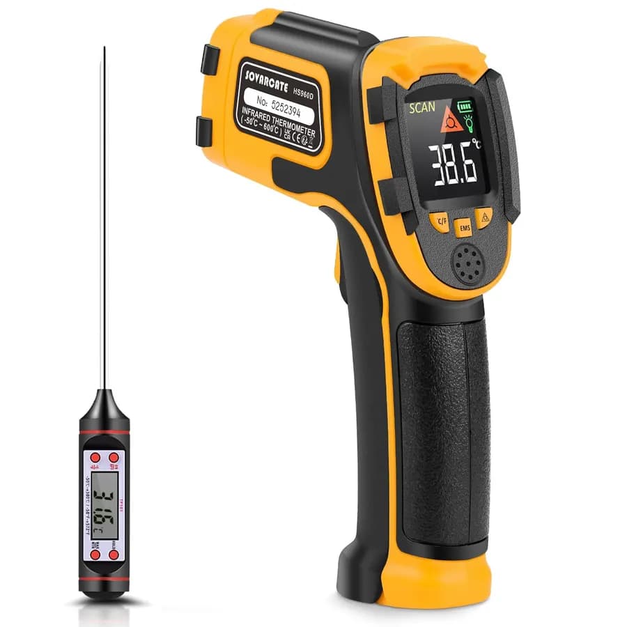 SOVARCATE Infrarot Thermometer Digitale Laser-Temperaturpistole